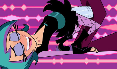 Lustful tentacles drilling a chick's narrow asshole