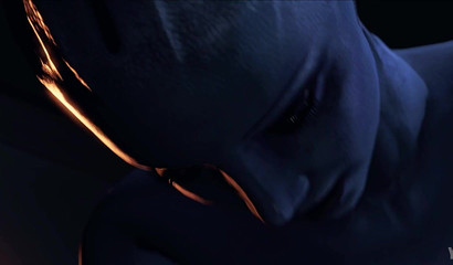 2 Futas engage in hot doggy sex action in the dark