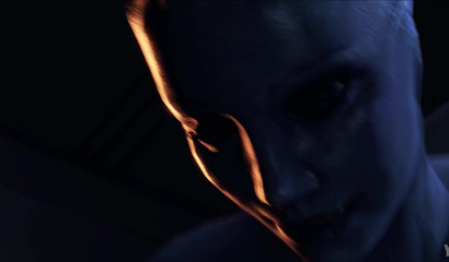 2 Futas engage in hot doggy sex action in the dark