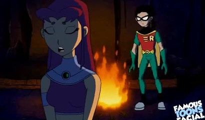 Robin shoves his stick down her booty