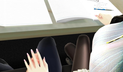 School hoe wanked me heavily in class