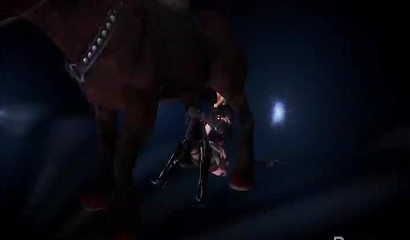 No cock can pound this deep like a horse's