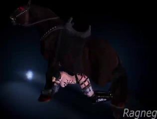 No cock can pound this deep like a horse's