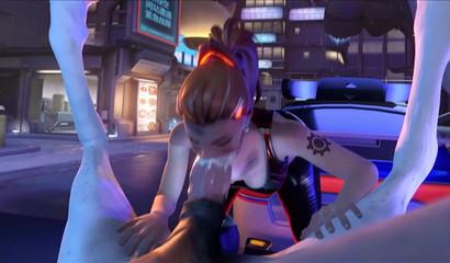 Caught bartender blowing off a horse in public