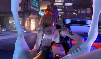 Caught bartender blowing off a horse in public