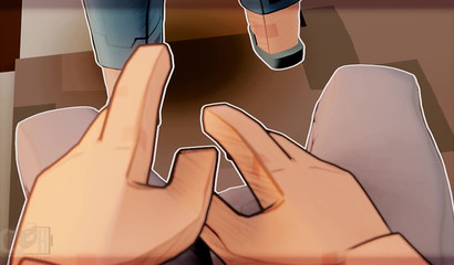 La ménagère de Minecraft se branle dans la cuisine.