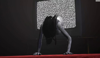 Only a hard cock can tame a female ghost