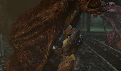 Busty 3D Samus Aran is crazy for alien cock