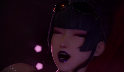 Sexy Kanna gets dicked by Futa Nyo from behind