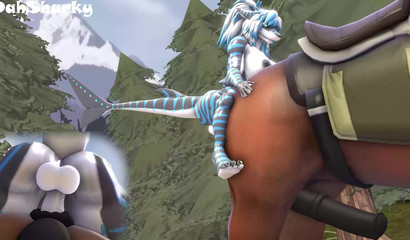 Perverted Nikasharkeh screws a horse in nature