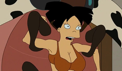 Anime wife gets banged by a huge bug