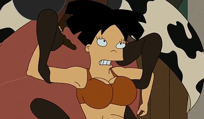 Anime wife gets banged by a huge bug