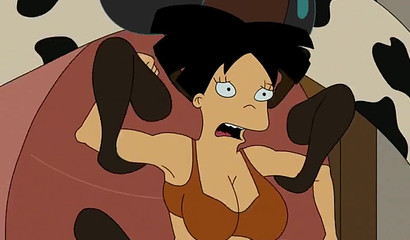 Anime wife gets banged by a huge bug