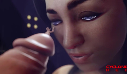 POV Miranda Lawson loves to snack on your cock