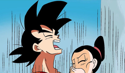 Chichi can't stay away from Goku's dick