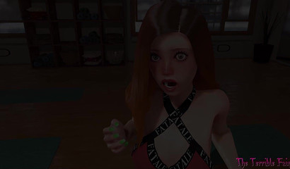 Futanari impregnation with loud screams