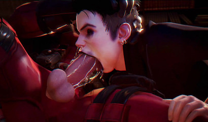 3D twink getting his face fucked brutally