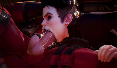 3D twink getting his face fucked brutally