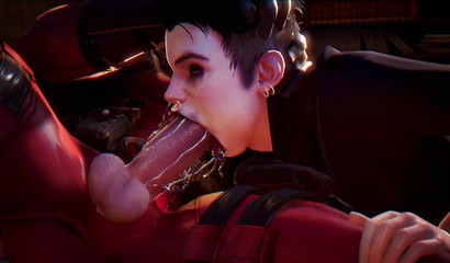 3D twink getting his face fucked brutally