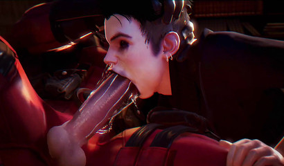 3D twink getting his face fucked brutally