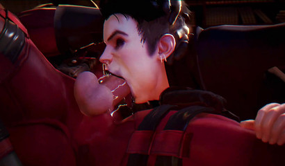 3D twink getting his face fucked brutally