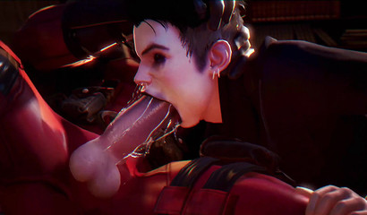 3D twink getting his face fucked brutally