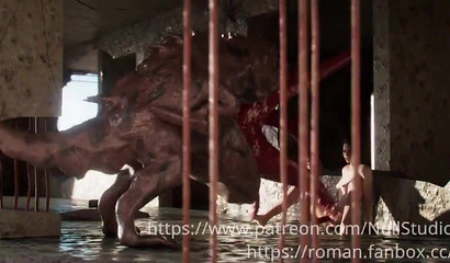 Hostage Jill Valentine gets humiliated and fucked by monster