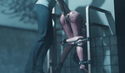 Restrained and humiliated Ada Wong