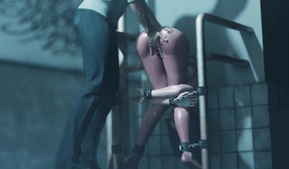 Restrained and humiliated Ada Wong