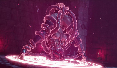 Tentacle monster from Gifdoozer masturbates anally