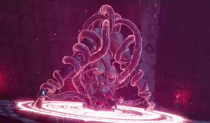 Tentacle monster from Gifdoozer masturbates anally