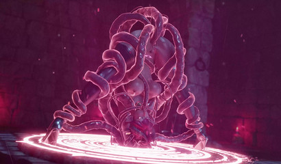 Tentacle monster from Gifdoozer masturbates anally