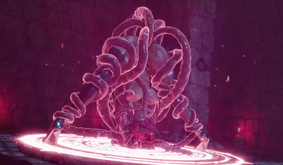 Tentacle monster from Gifdoozer masturbates anally