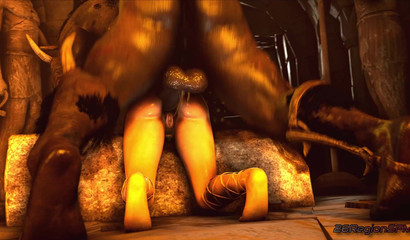 Merciless Minotaur won't stop drilling Doa Kasumi