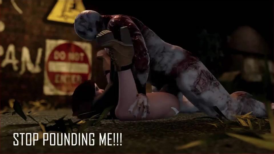 Zombie that won't stop pounding - 3D rape