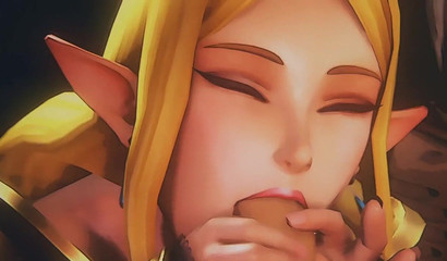 From dreamy Princess Zelda to a nasty cock gobbler