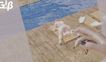 Lustful Tracer anally railed from behind