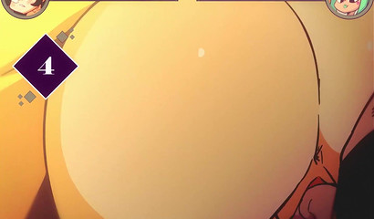 Curvy cartoon hottie gets boned by Funatari doll