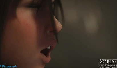 Sexy anime babe Lara Croft gets boned in the dungeon