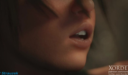 Sexy anime babe Lara Croft gets boned in the dungeon