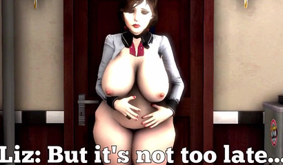 Lara Croft, Elizabeth Comstock and Princess Zelda in vore's ass