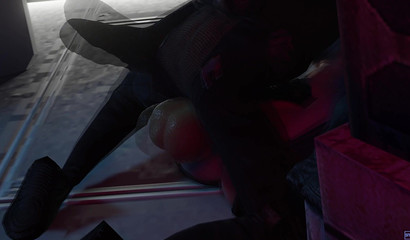 Busty babe gets fucked brutally by a monster in SFM