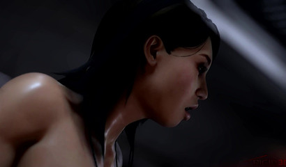 Bombastic Futanari invading a slut's slippery pussy from behind