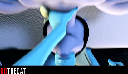 Futanari with a horse cock banging a lustful chick 3D