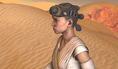 The desert oasis packed with pulsating rods