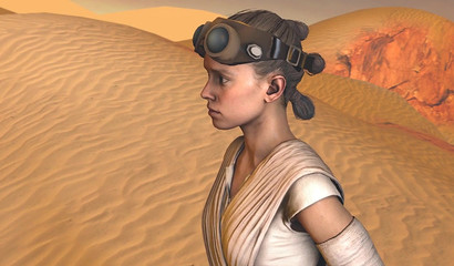 The desert oasis packed with pulsating rods