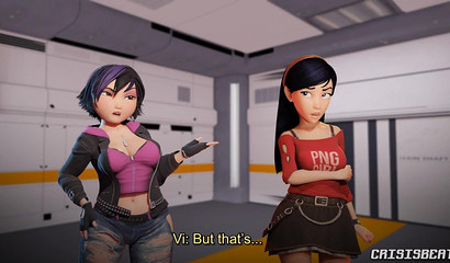 Two young lesbians from Incredibles double dildo fuck