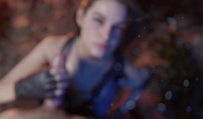 Hottie Jill Valentine takes my facial cumshot in POV