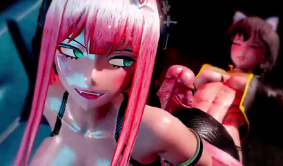 Futanari Long Cock Fucks Big Butt Girlfriend