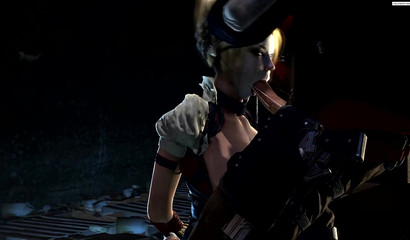 Seductive Harley Quinn gives great oral pleasure